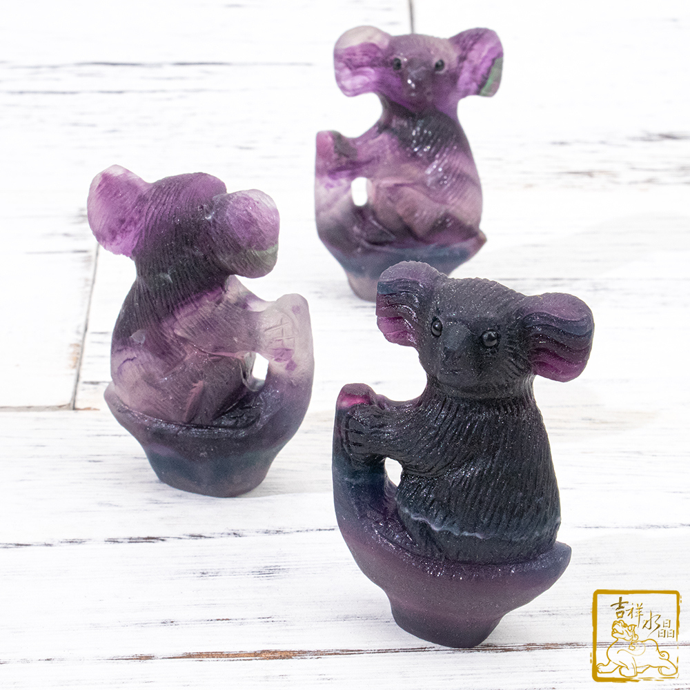 螢石無尾熊 6cm 療癒放鬆 / 不挑色隨機出貨