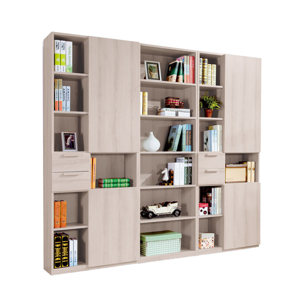 珊迪7尺開放式收納書櫃組合