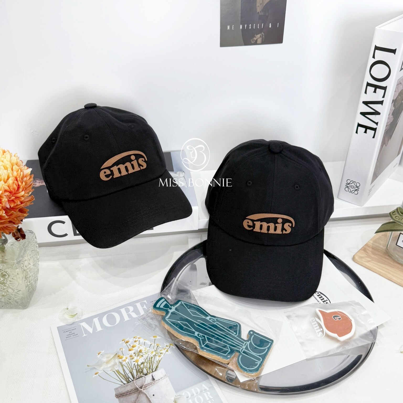 Emis 牛津拼接Logo棒球帽(共4色)