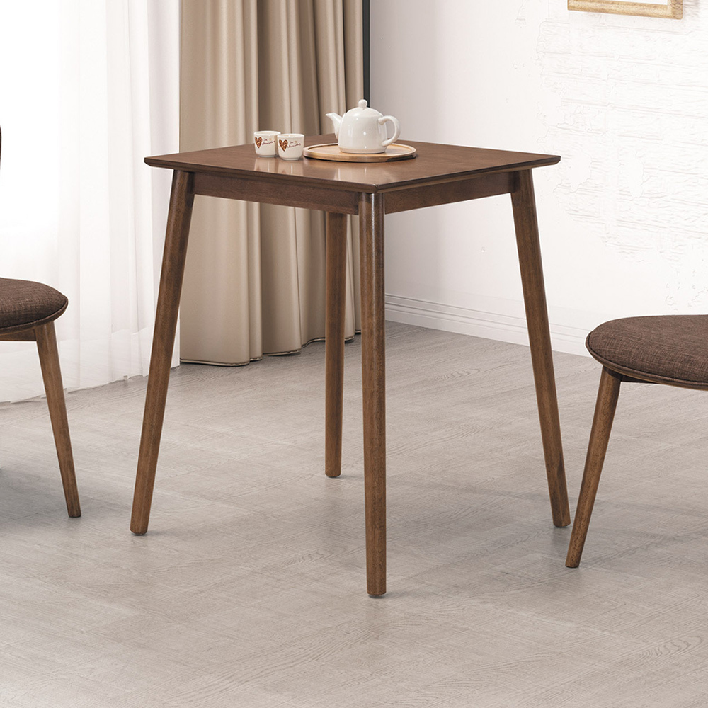 提姆2尺北歐風餐桌/洽談桌/休閒桌(胡桃色)