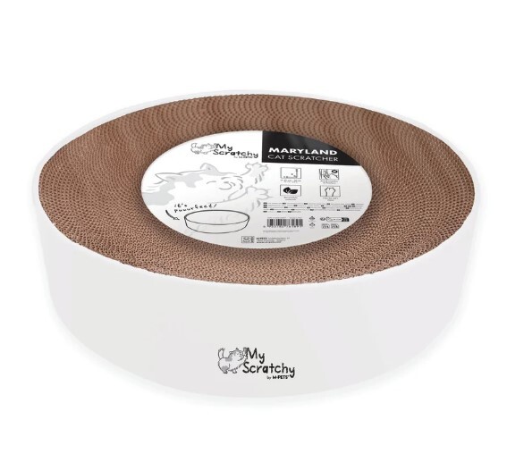 M-Pets 圓形貓抓板 40×10cm - 白色