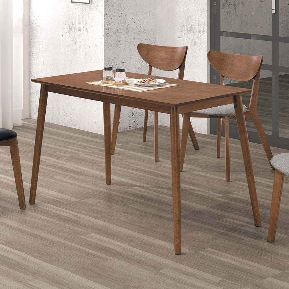 提姆4尺北歐風餐桌(胡桃色)
