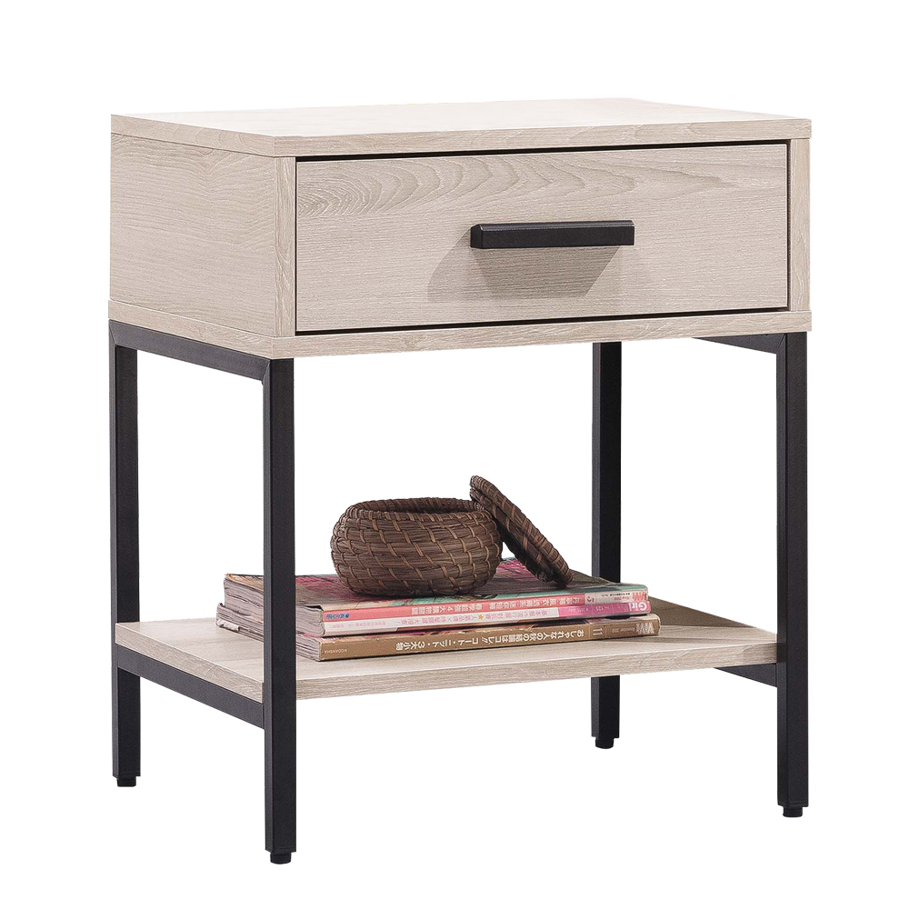 瑪諾1.5尺時尚床頭櫃/一抽收納櫃/置物櫃/小茶几/邊几