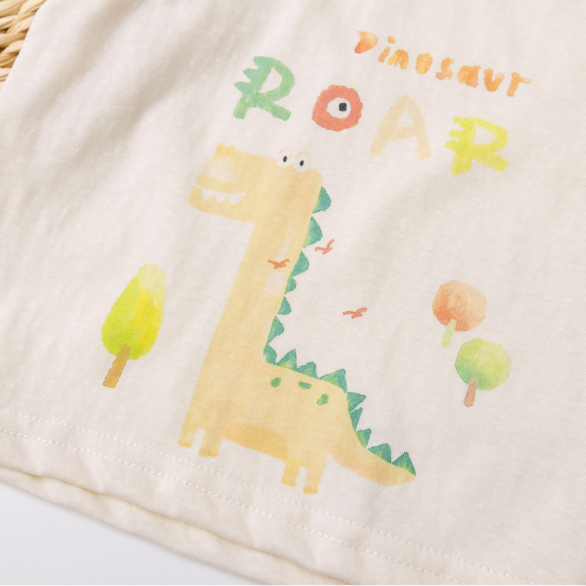 【H50537】童趣水彩恐龍背心/上衣