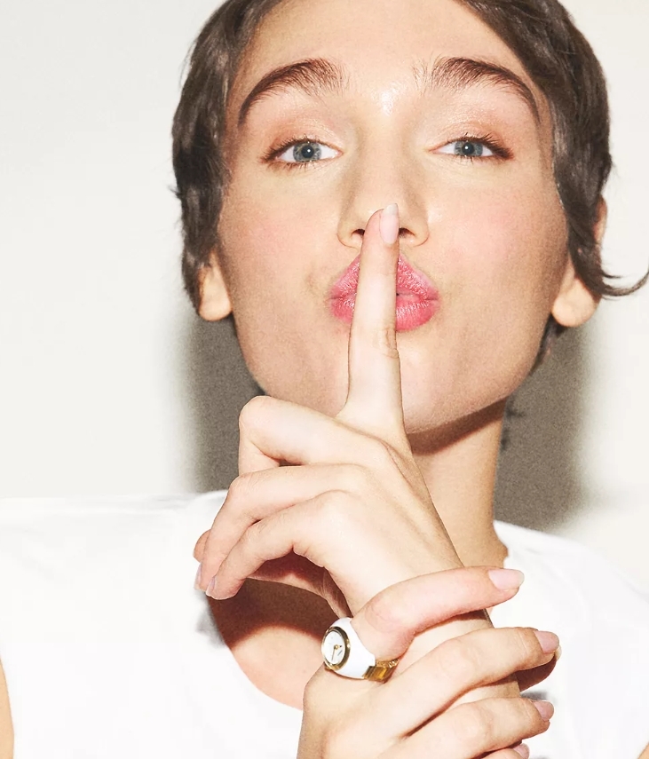 Watch Ring 手錶戒指 金色不鏽鋼錶帶 15 MM ES5412