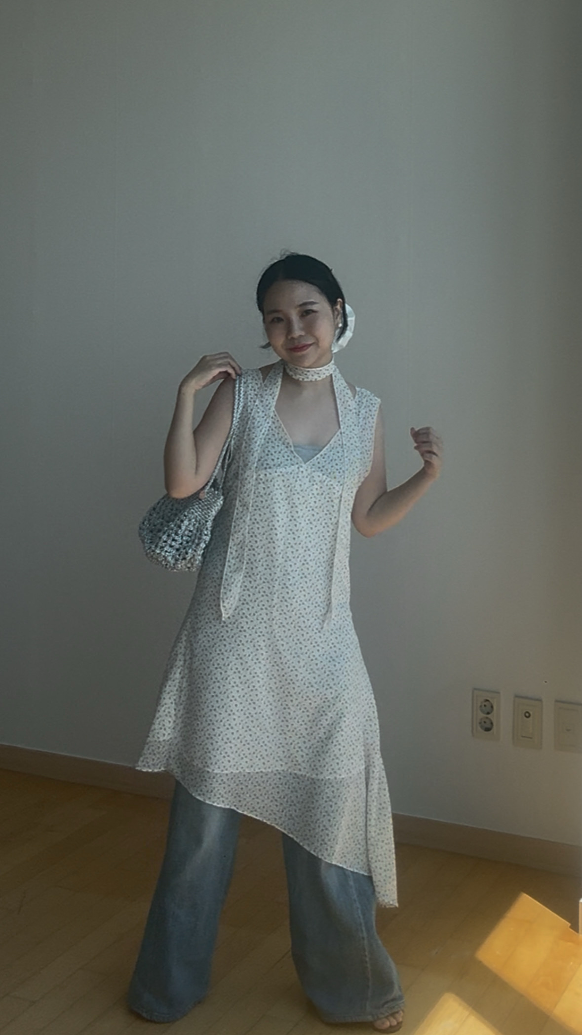 碎花雪紡連身裙🤍渡假必備🏖️ 現貨