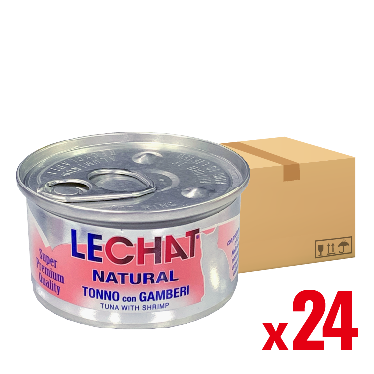 【原箱優惠】Lechat Natural | 低敏腸道配方-吞拿魚鮮蝦80g (LE-6620_24)