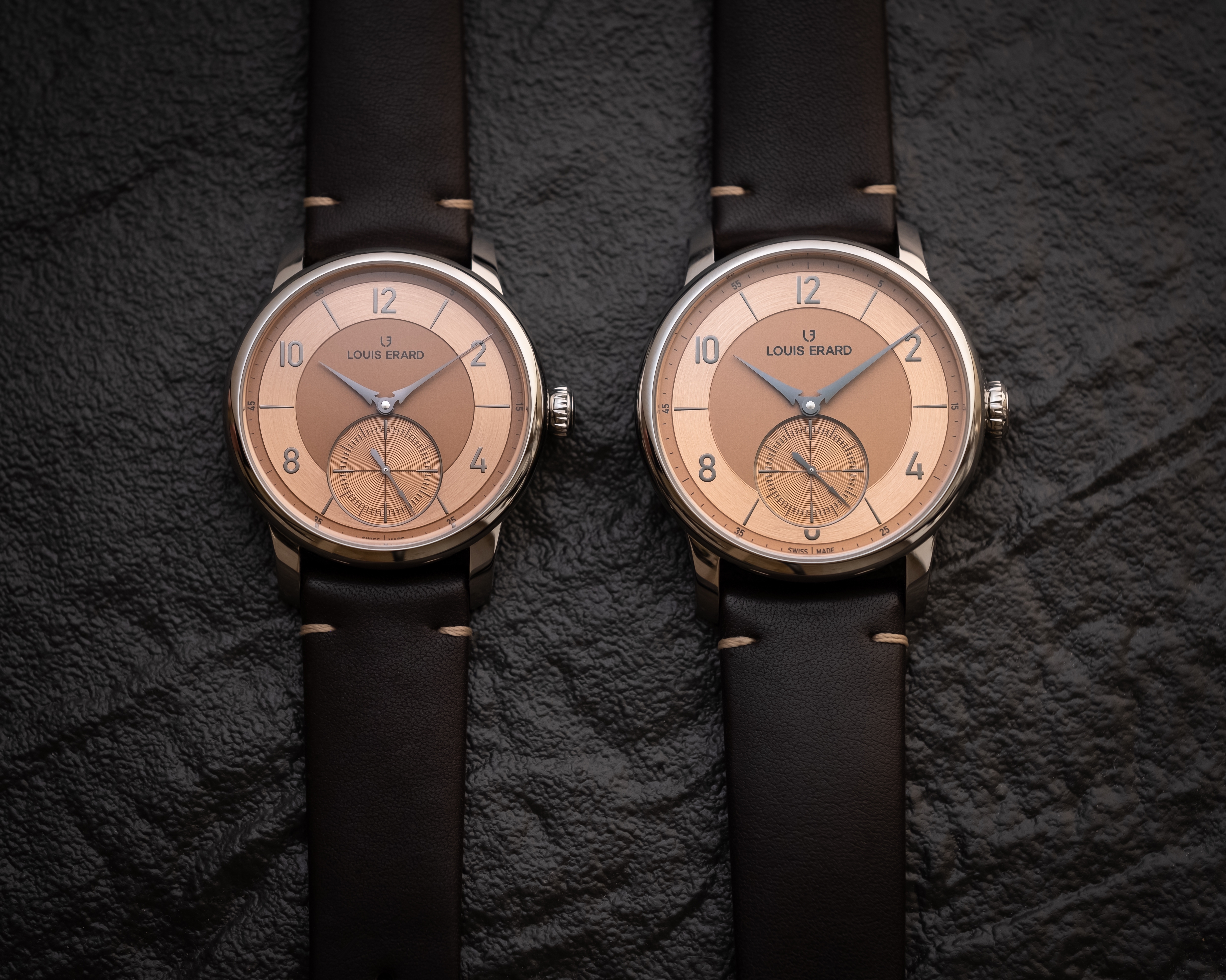 Louis Erard, Noirmont Collection,三針一線,規範式指針,Regulator,Régulateur,Petite Seconde,鮭魚面