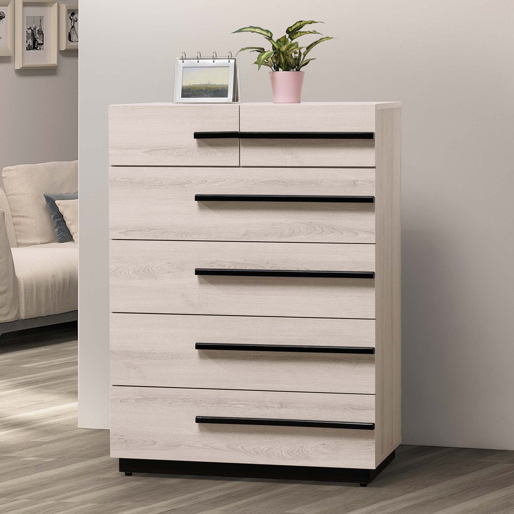 瑪諾2.7尺時尚六斗櫃/六抽收納櫃/置物櫃