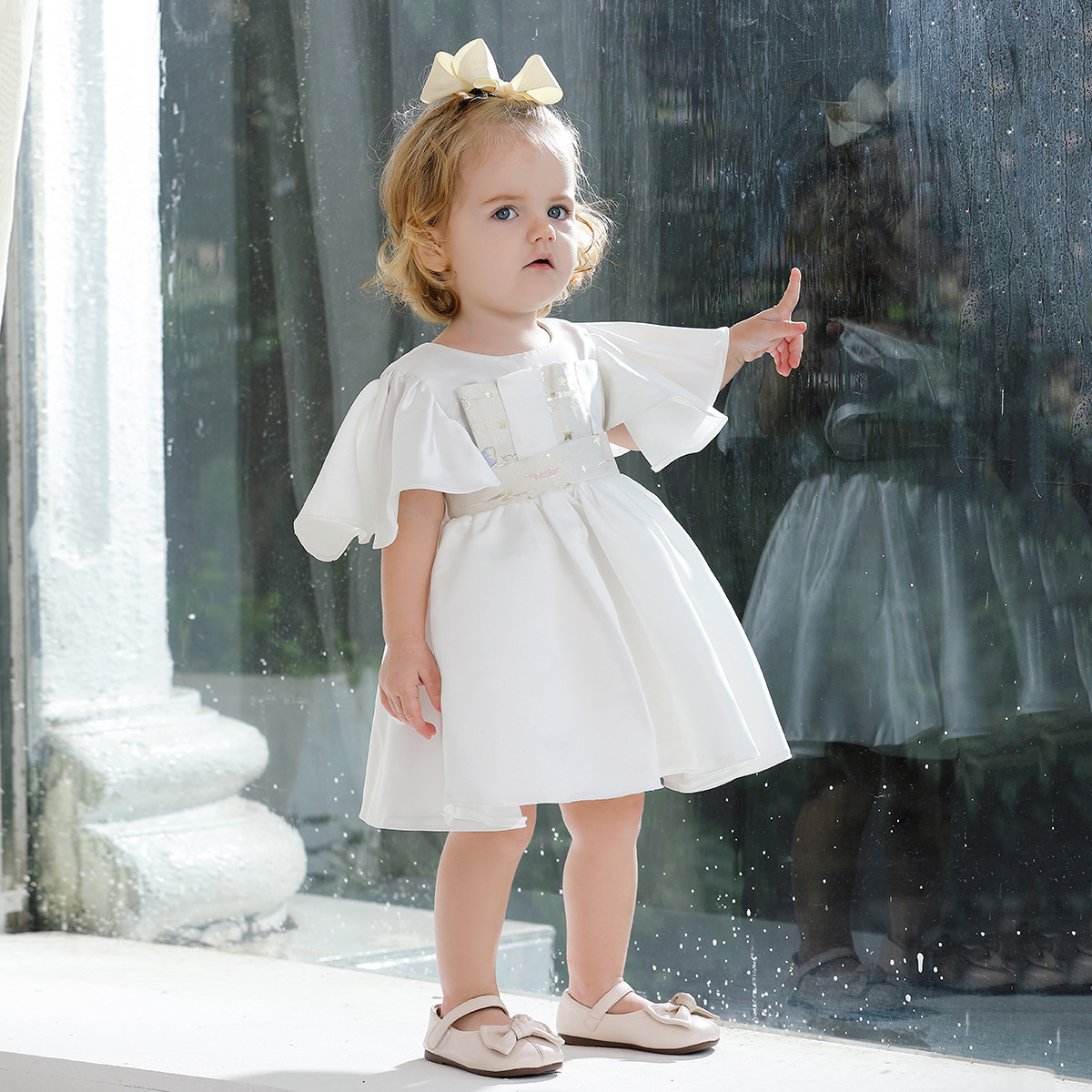 女寶歐風簡約禮服裙