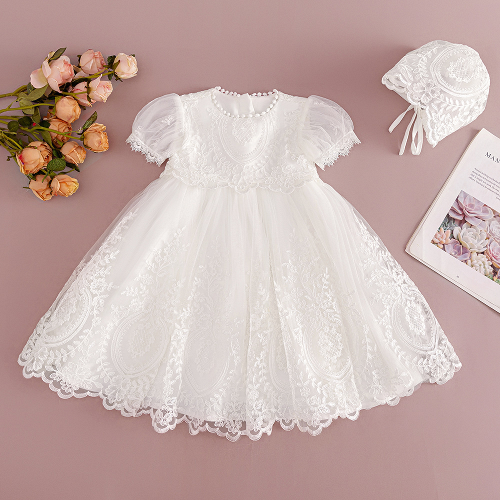 女寶高檔刺繡禮服紗裙