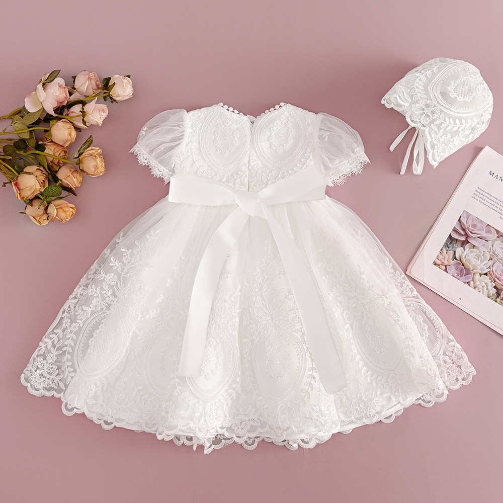 女寶高檔刺繡禮服紗裙