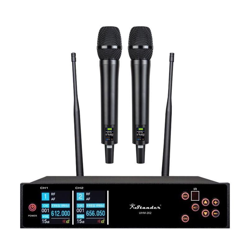 STANDER UHM-202 半U雙頻 無線麥克風組 (無線麥克風*2+接收器*1)