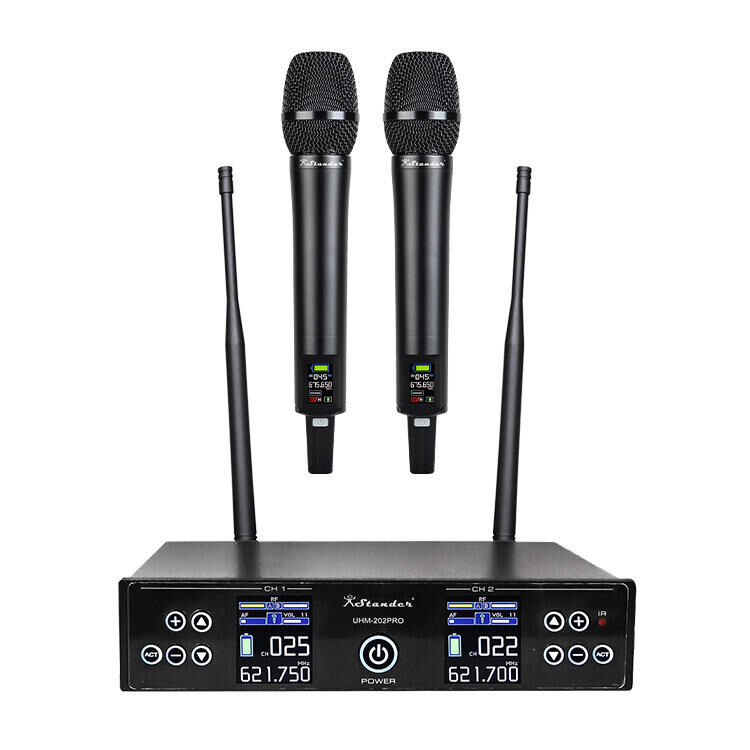 STANDER UHM-202PRO 半U雙頻 無線麥克風組 (無線麥克風*2+接收器*1)