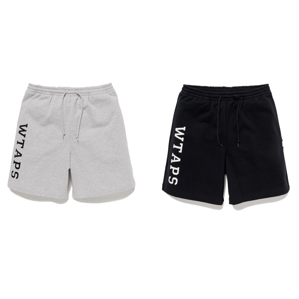 WTAPS ACADEMY 01 / SHORTS / COTTON 黑/灰 棉短褲 251ATDT-CSM07