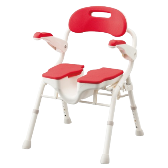 日本【安壽】摺合式扶手浴椅 - 凹槽型