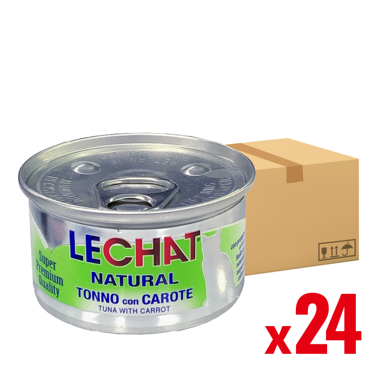 【原箱優惠】Lechat Natural | 低敏腸道配方-吞拿魚胡蘿蔔80g (LE-6651_24)