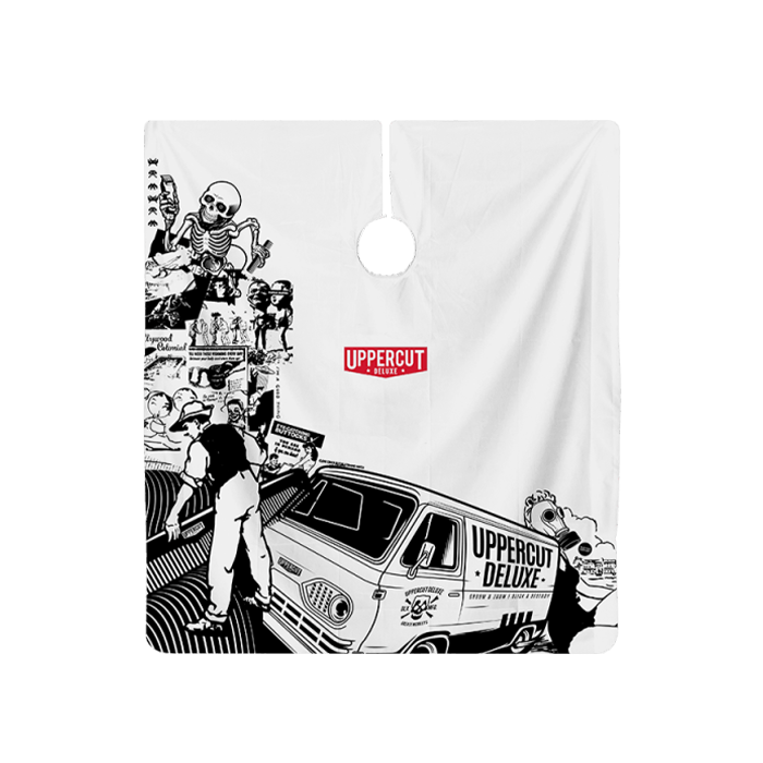 扣子式 UPP白色底圍巾