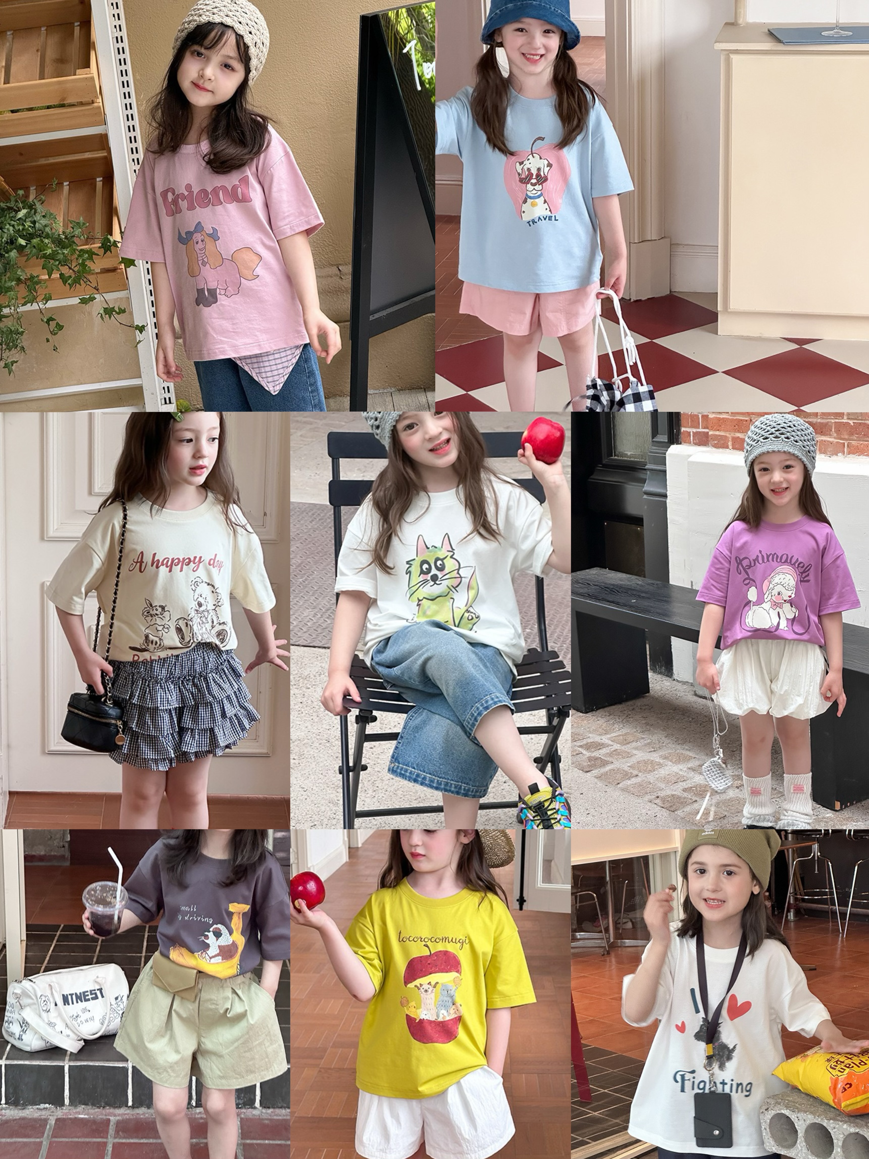 8色涼感可愛短袖上衣