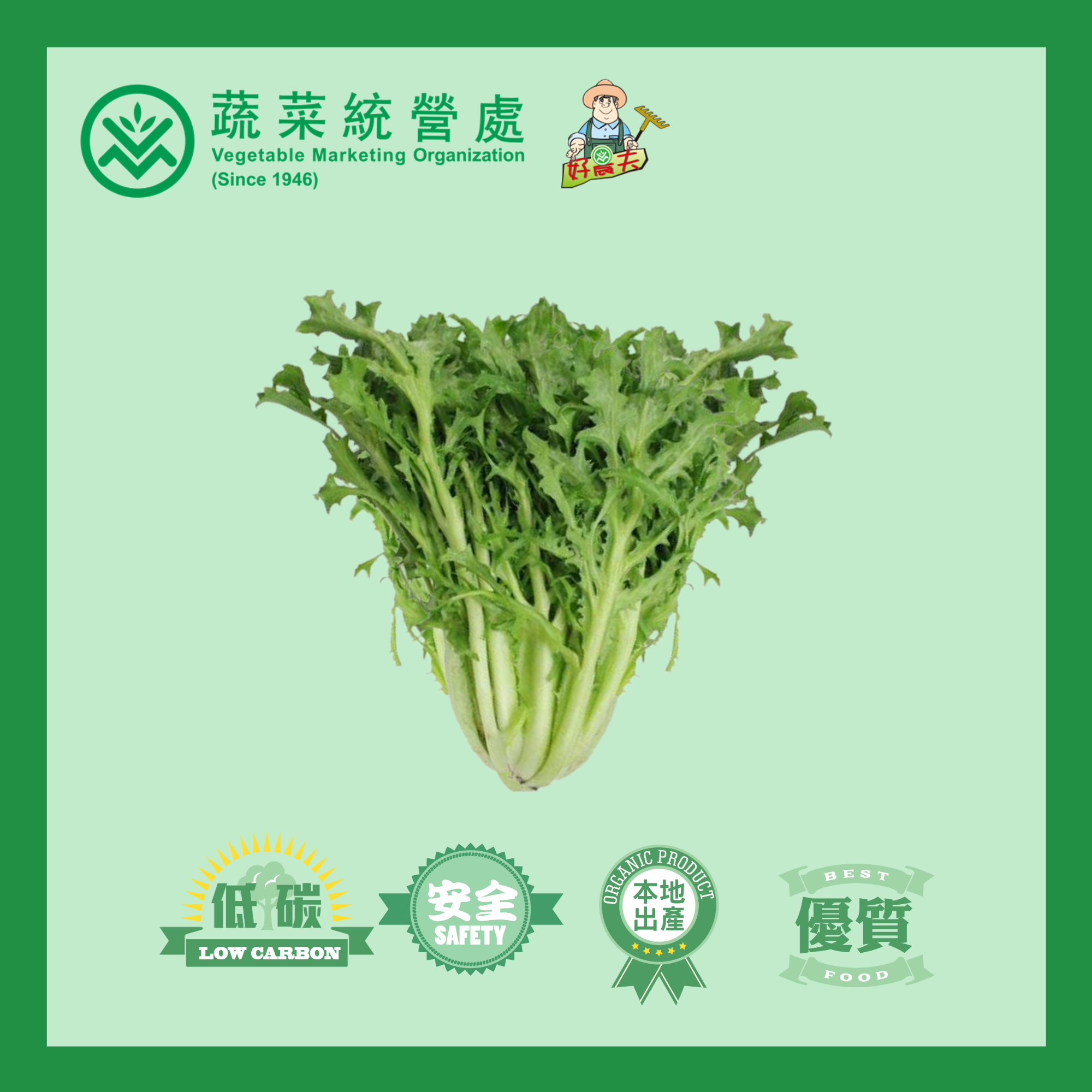 本地有機九牙生菜 (150g/包)