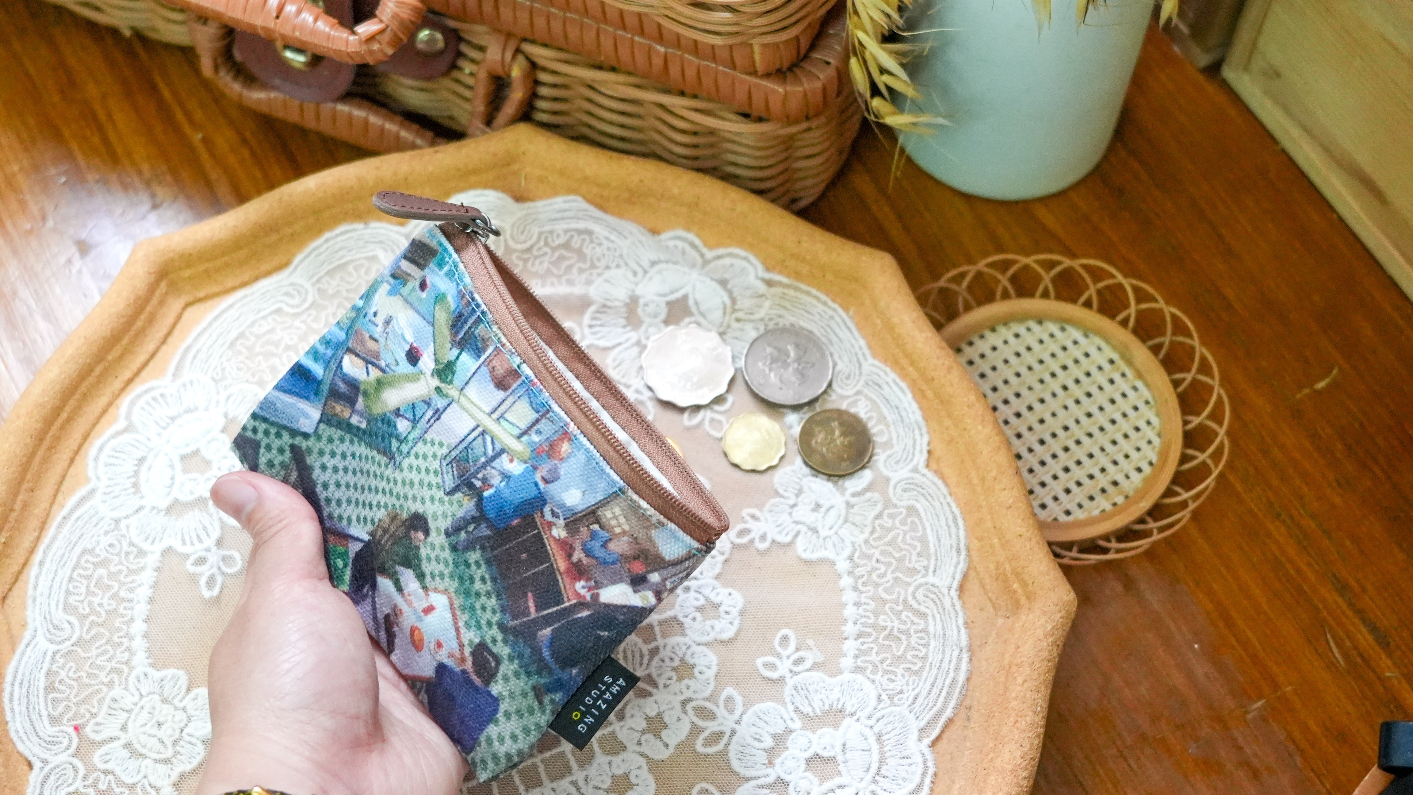 【香港地 - 茶餐廳】 帆布零錢袋丨Amazing Studio