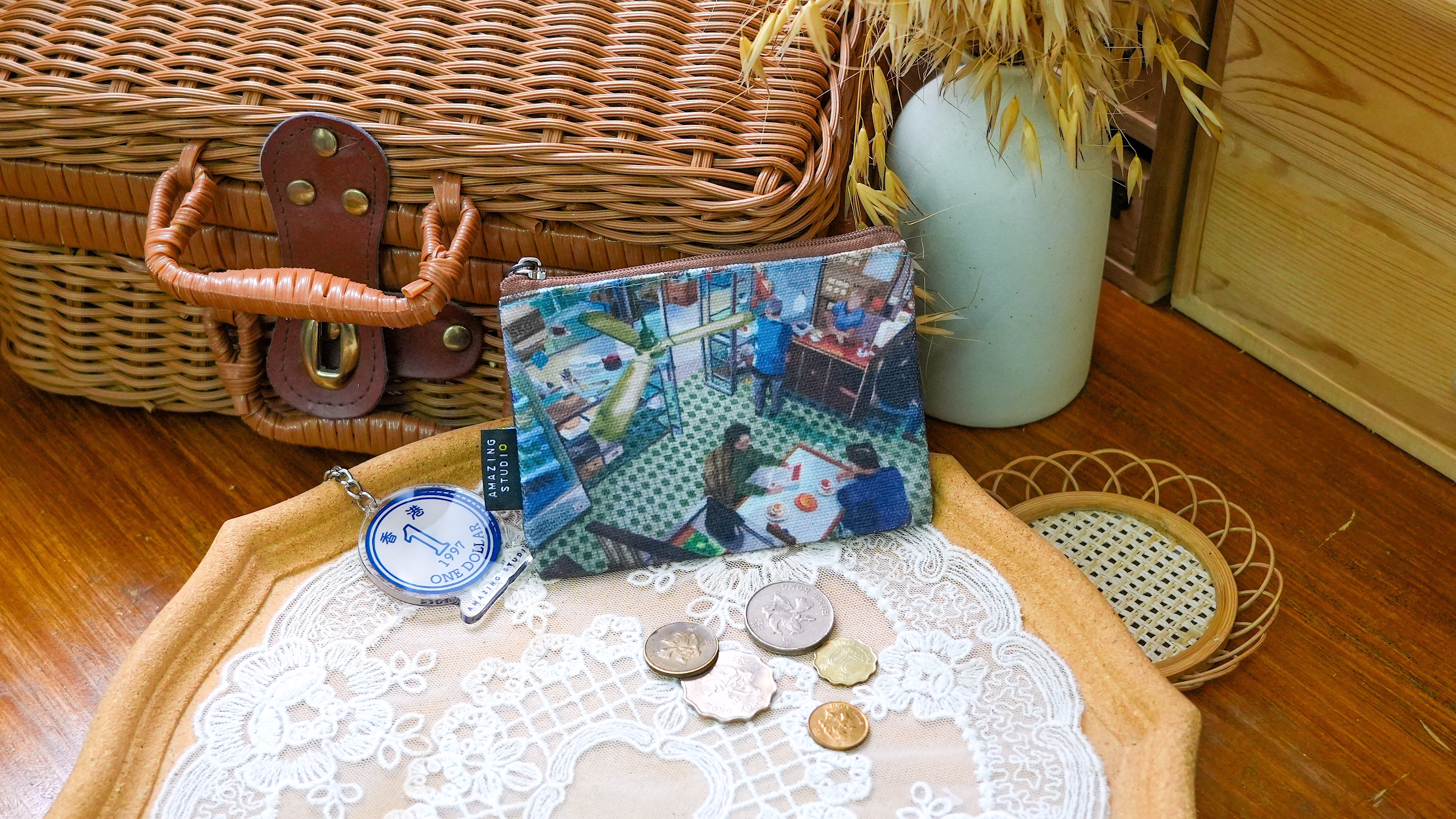 【香港地 - 茶餐廳】 帆布零錢袋丨Amazing Studio