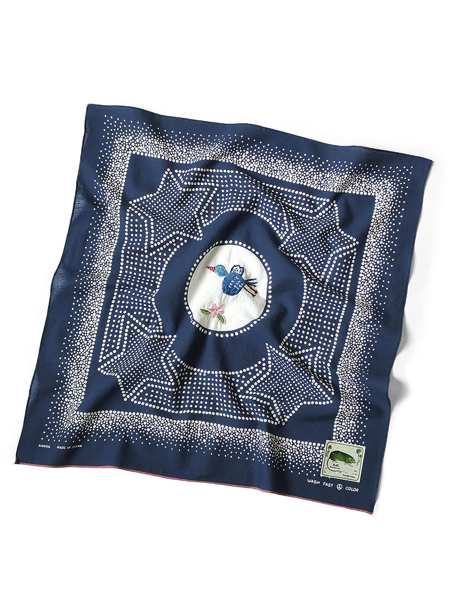 2025SS KAPITAL fastcolor HELL IN HEAVEN MAGPIE 刺繡 小鳥 可裱框 領巾 方巾 現貨