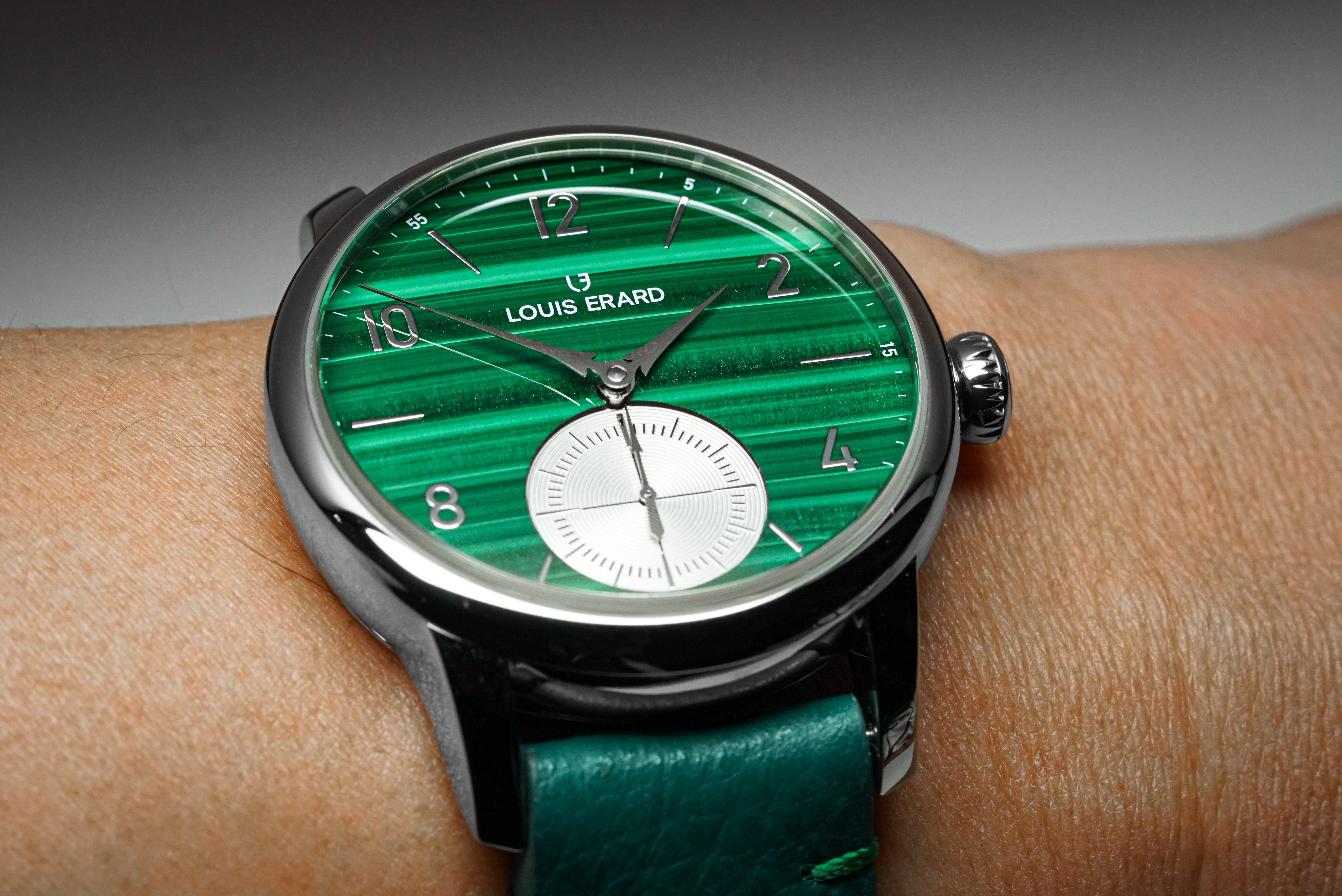Louis Erard, Noirmont Métiers d'art Collection,藝術大師系列,三針一線,規範式指針,Regulator,Régulateur,Malachite,孔雀石