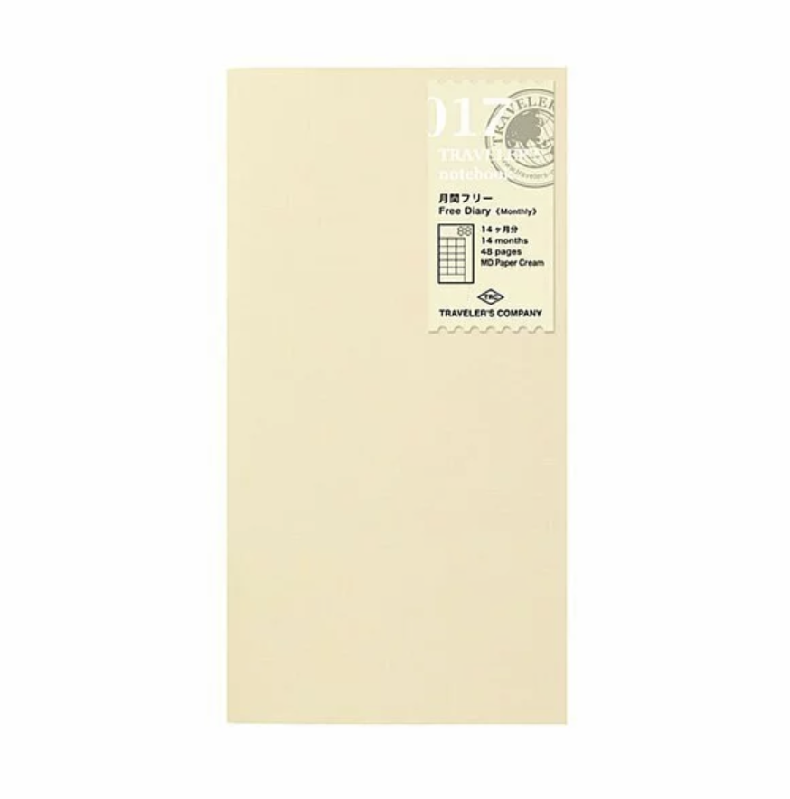 TRAVELER'S notebook (TN) | 017 月間手帳
