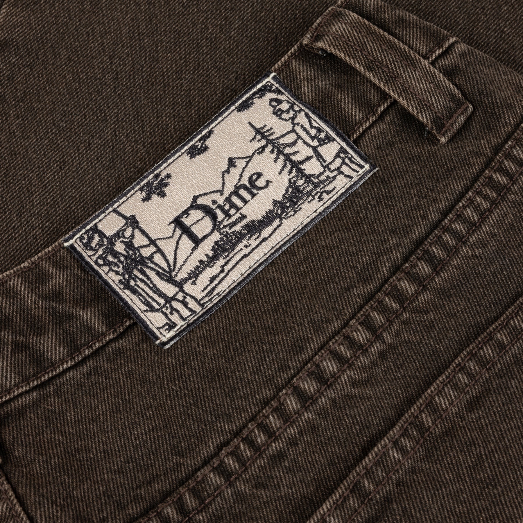 DIME | Classic Relaxed Denim Pants "Faded Brown"