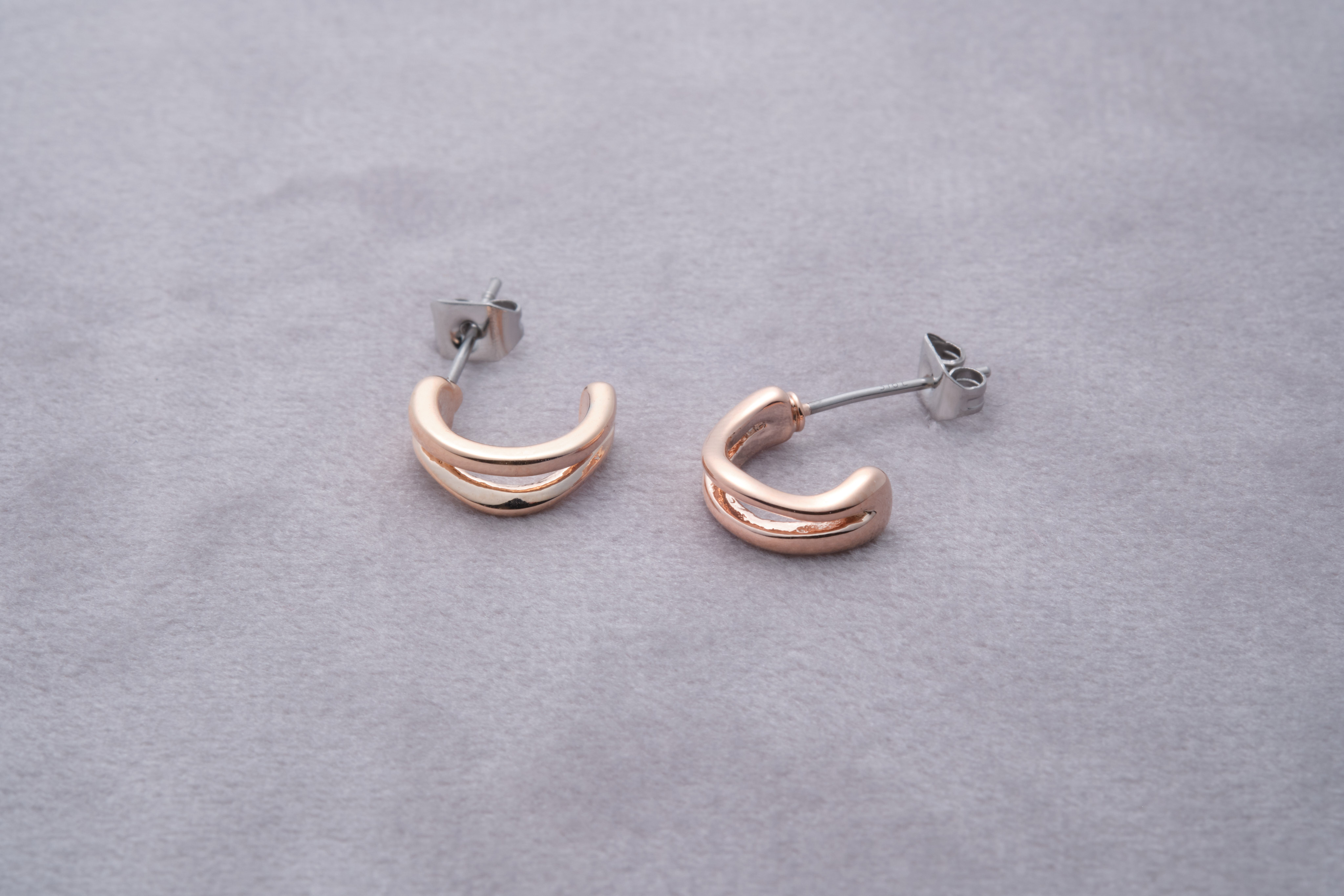 [toki.Tokyo] 醫療鋼耳針 | 玫瑰金 | NO.184