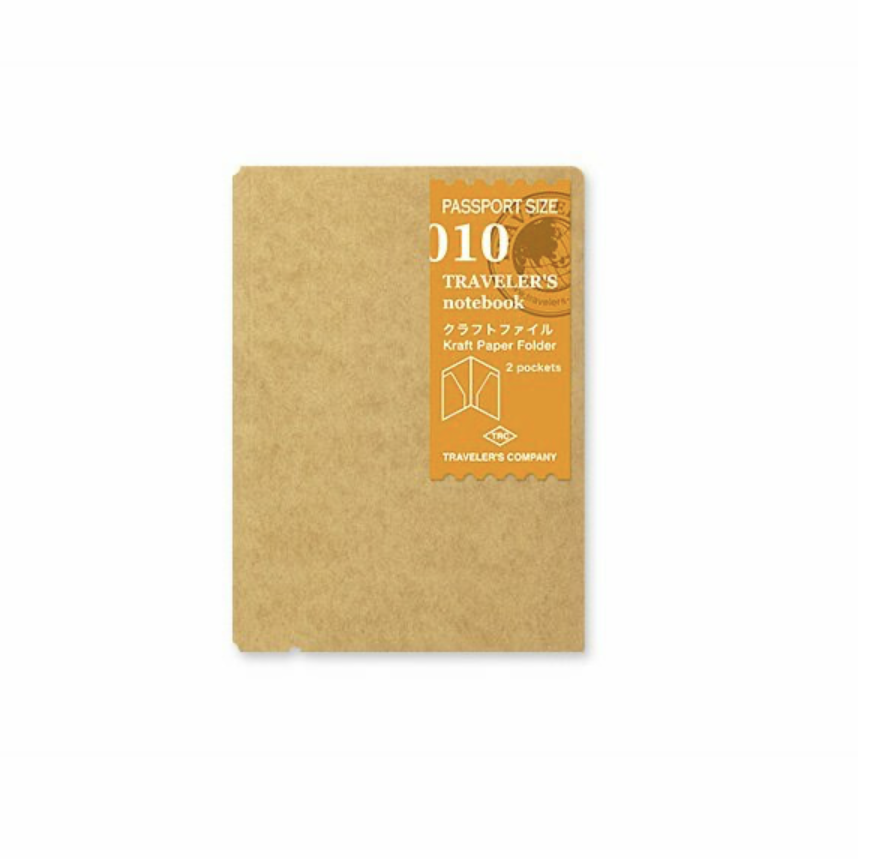 TRAVELER'S notebook (TN) |  010 牛皮紙 收納夾 護照尺寸