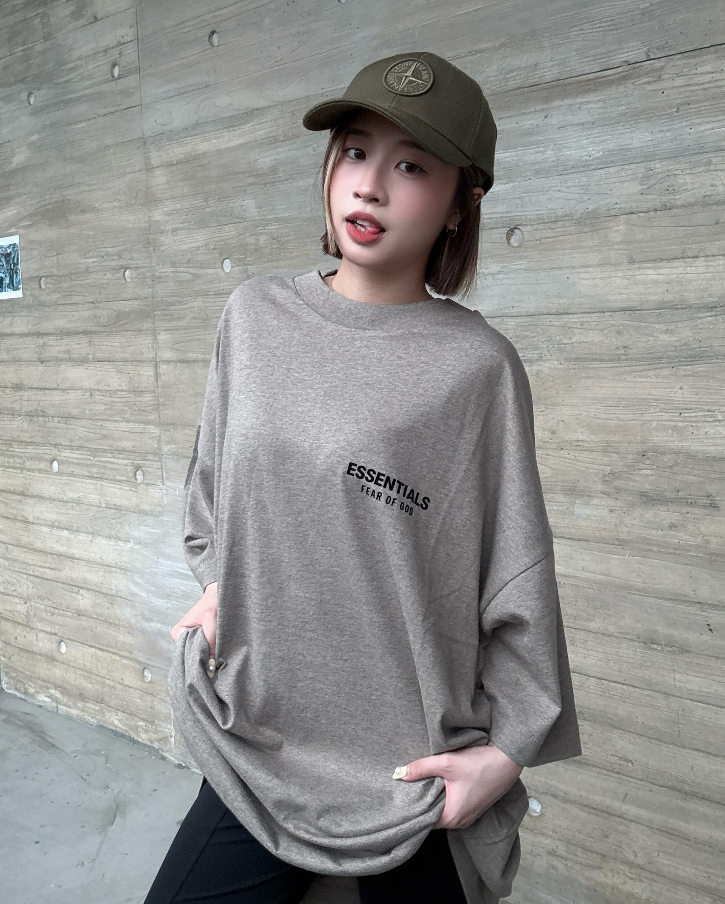 【代購】STONE ISLAND Compass-motif Cotton Cap