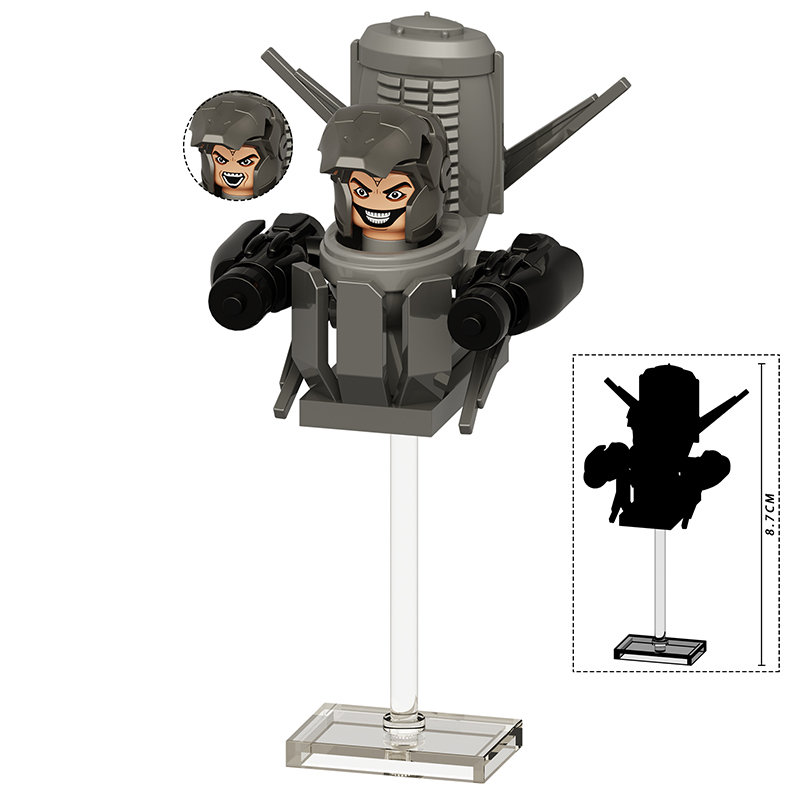 Skibidi Toilet Fighter Toilet Man Custom Minifigures Minifigs Fit Lego KDL833 K2223