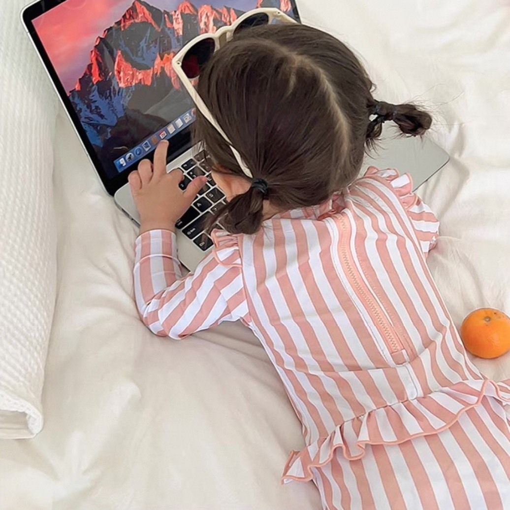 荷葉滾邊防曬連身泳衣套裝 / 5款