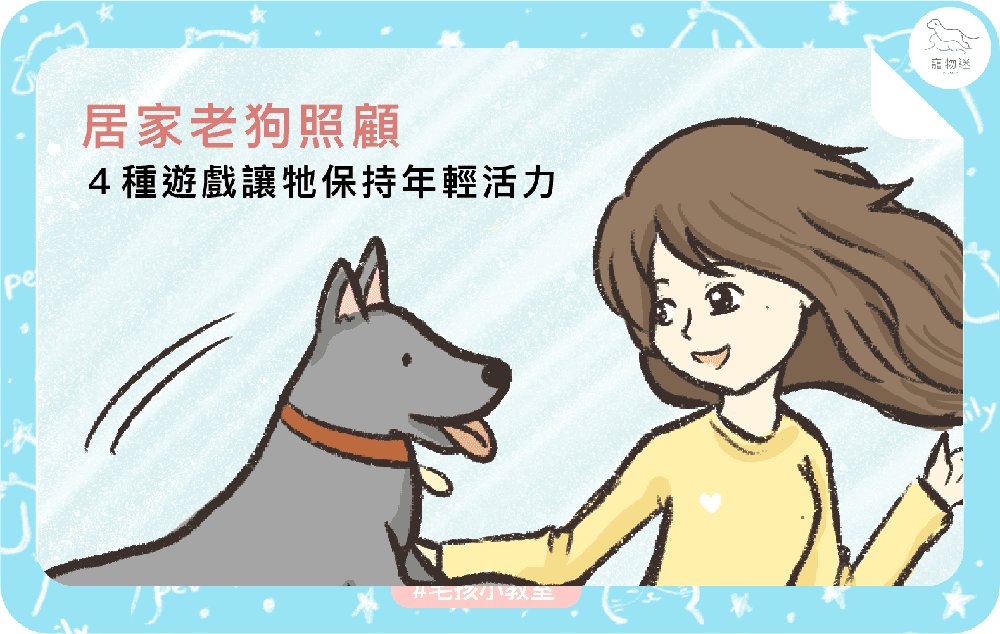 居家老狗照顧，4種遊戲讓牠保持年輕活力！