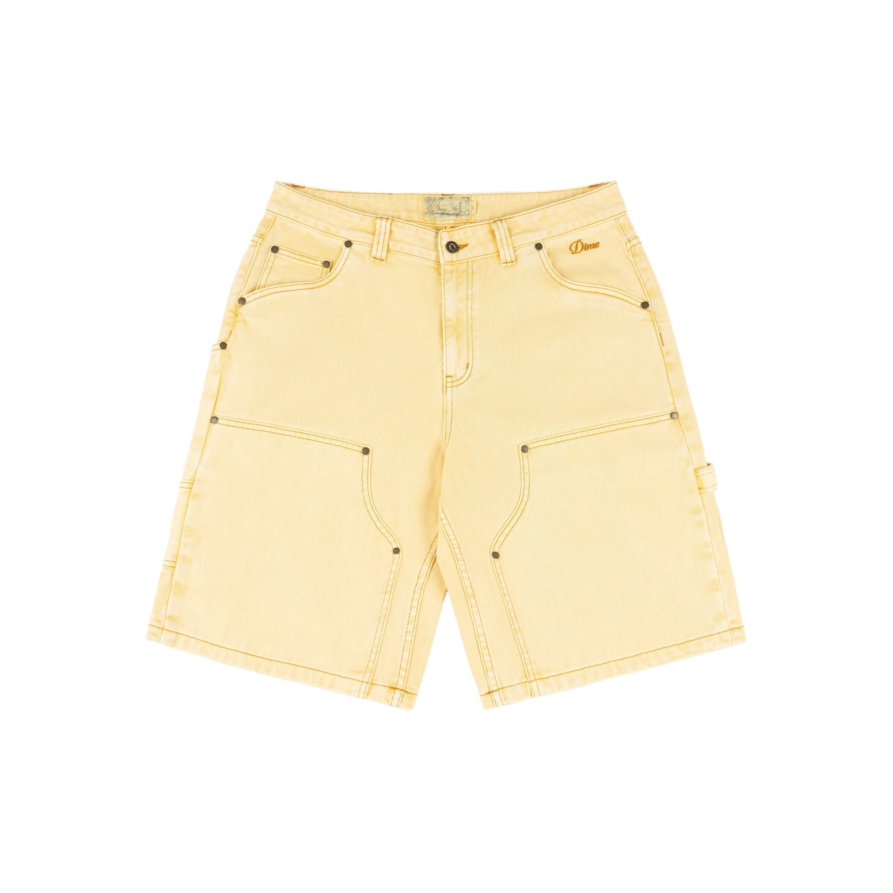 DIME｜Carpenter Denim Shorts "Lemon"