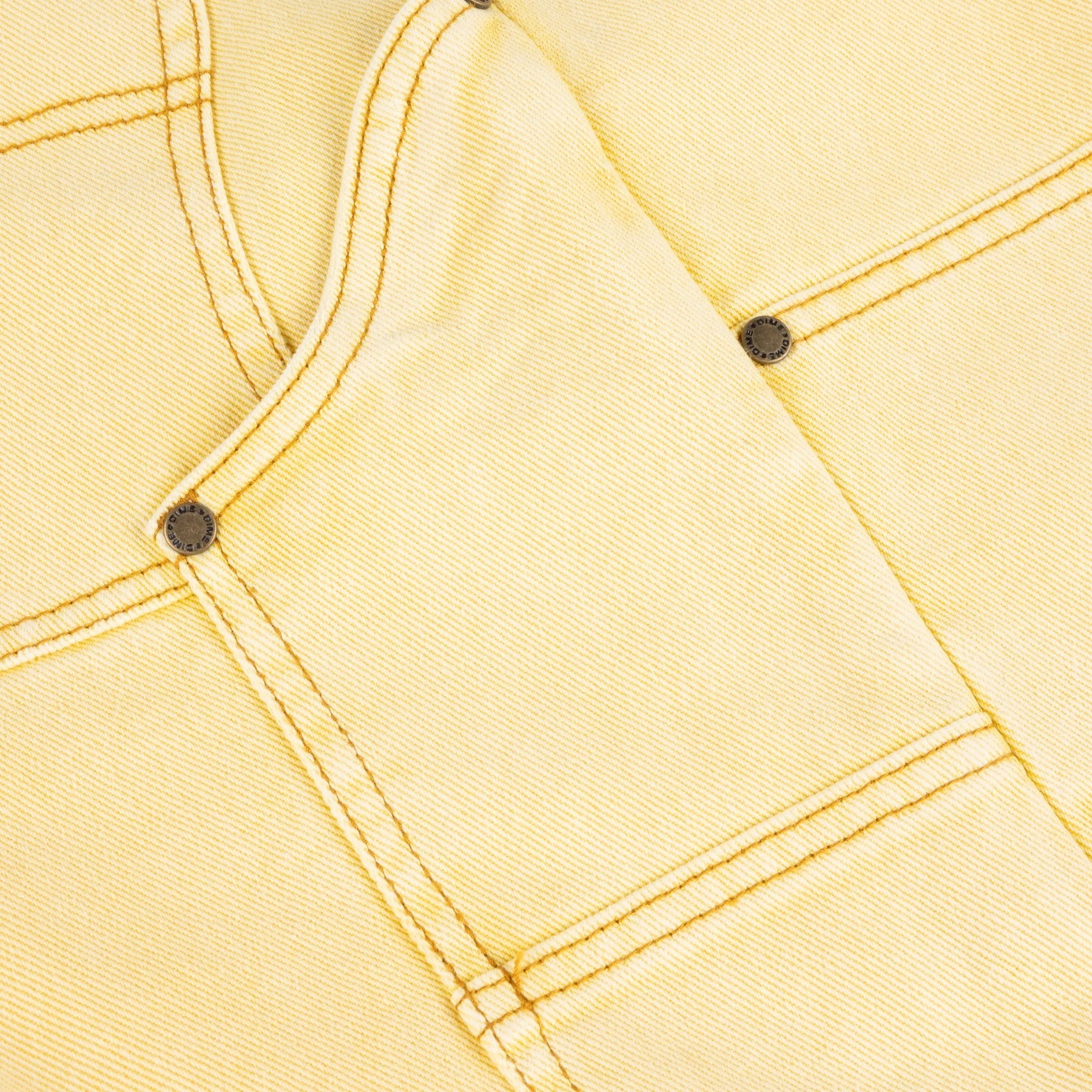 DIME｜Carpenter Denim Shorts "Lemon"