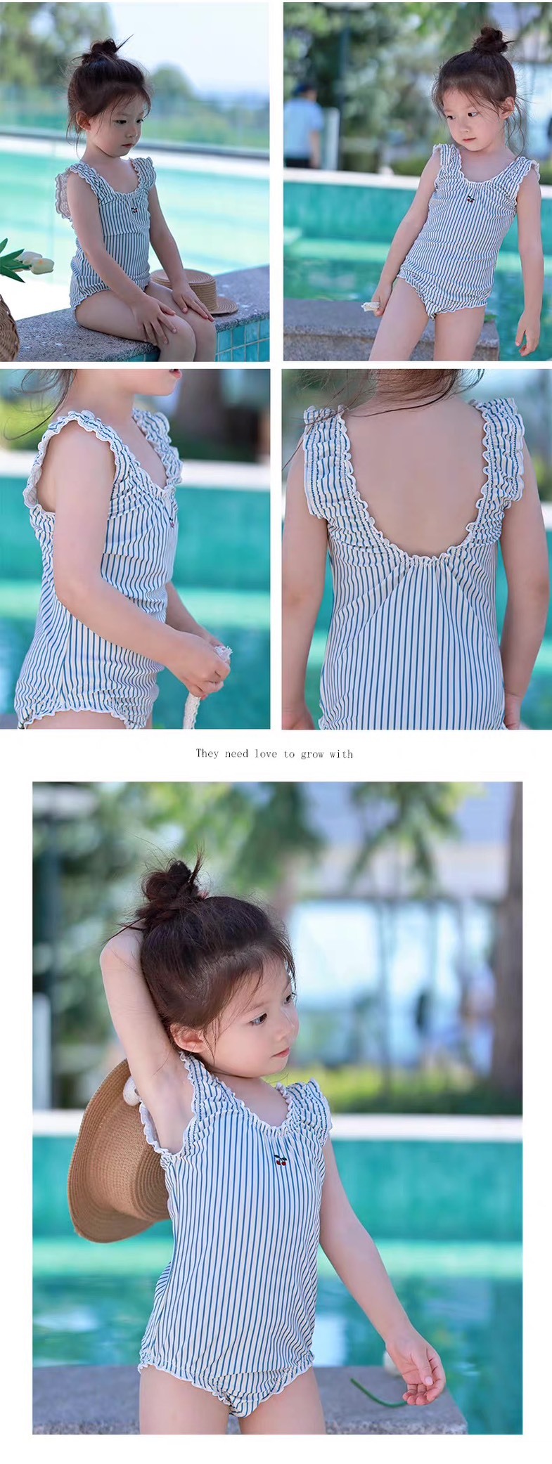 清純捲捲邊二件式 & 連身泳衣套裝 / 3款