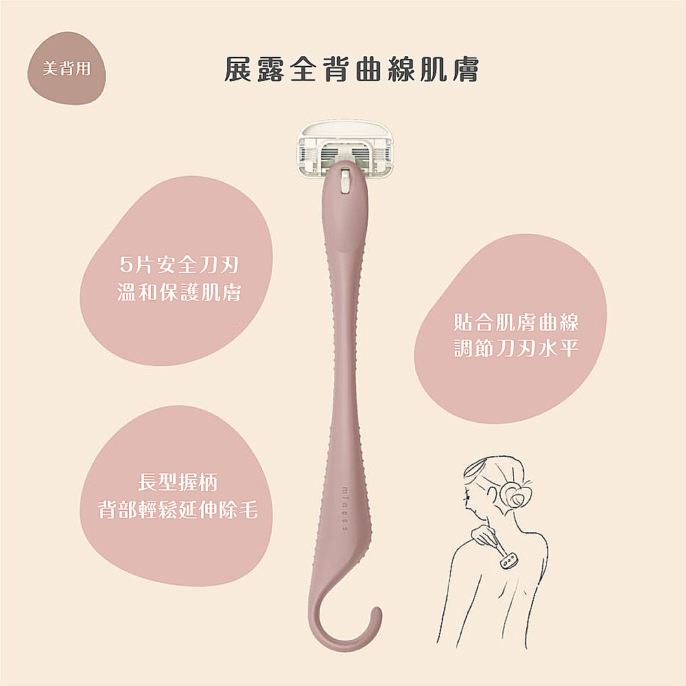 miness 美背除毛刀(付替換刀片)