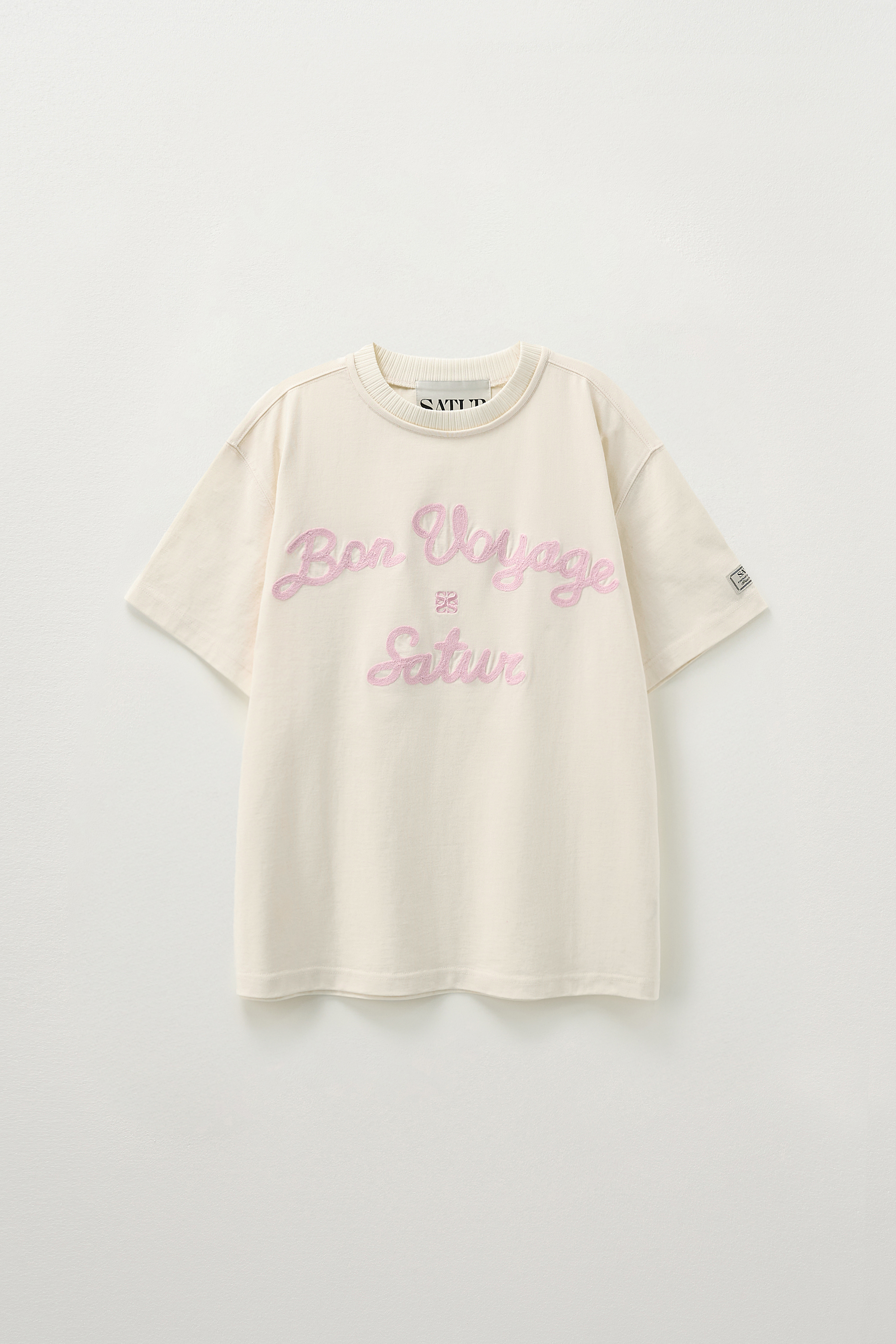 春季限定] Cherry Blossom Graphic T-Shirt- Cream