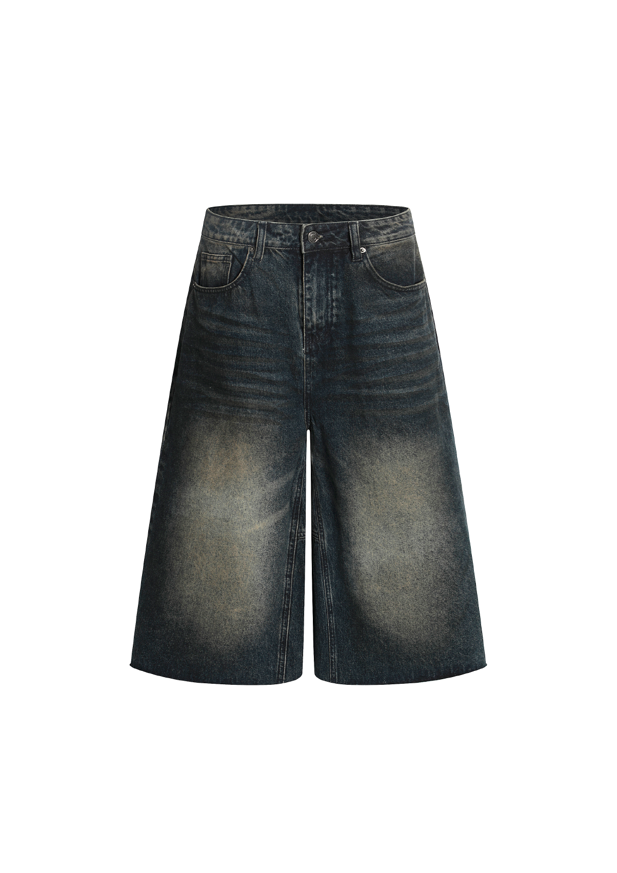 - SIMPLEACTION - 泥料單寧七分褲