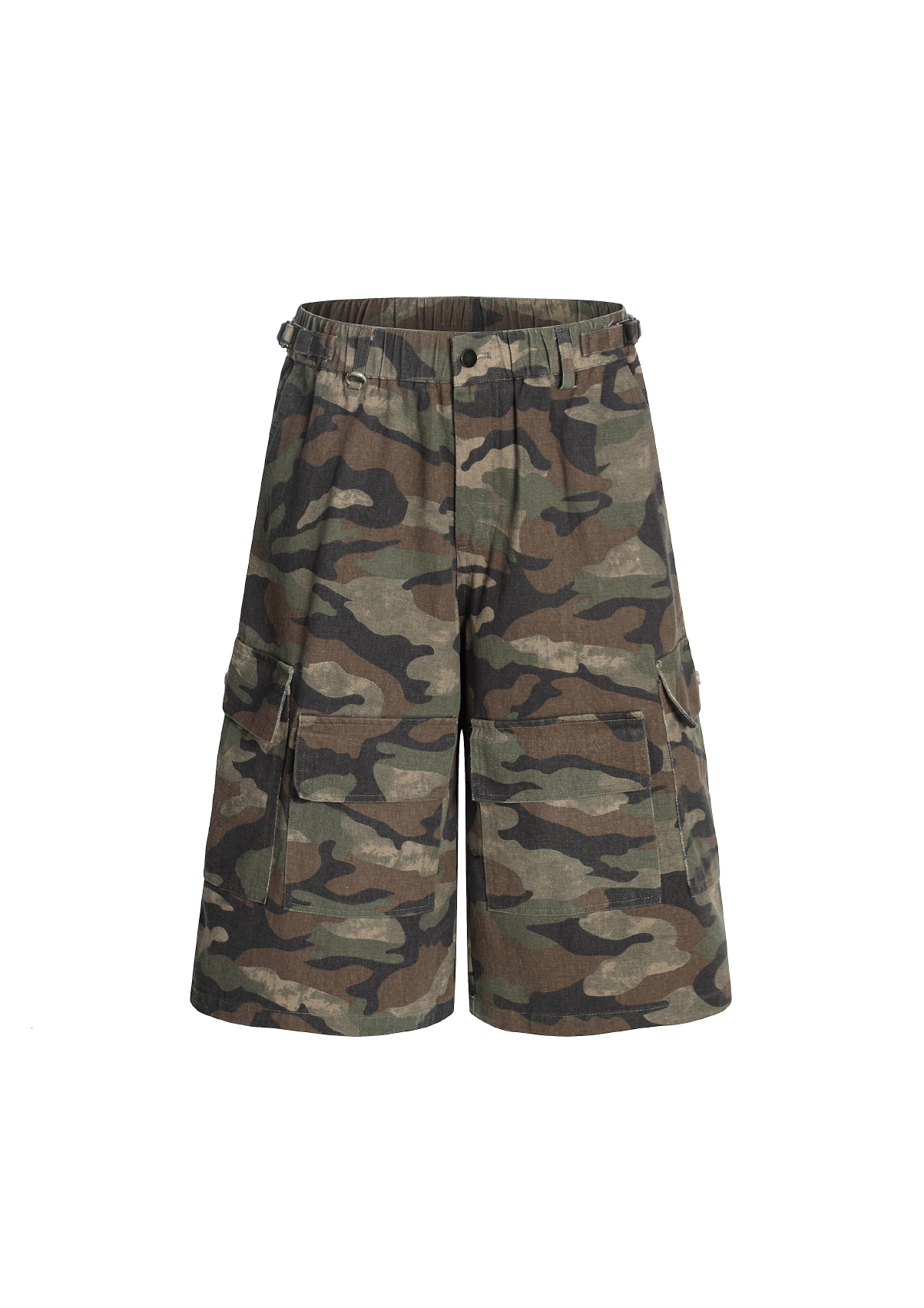 - SIMPLEACTION - 美式復古迷彩七分短褲