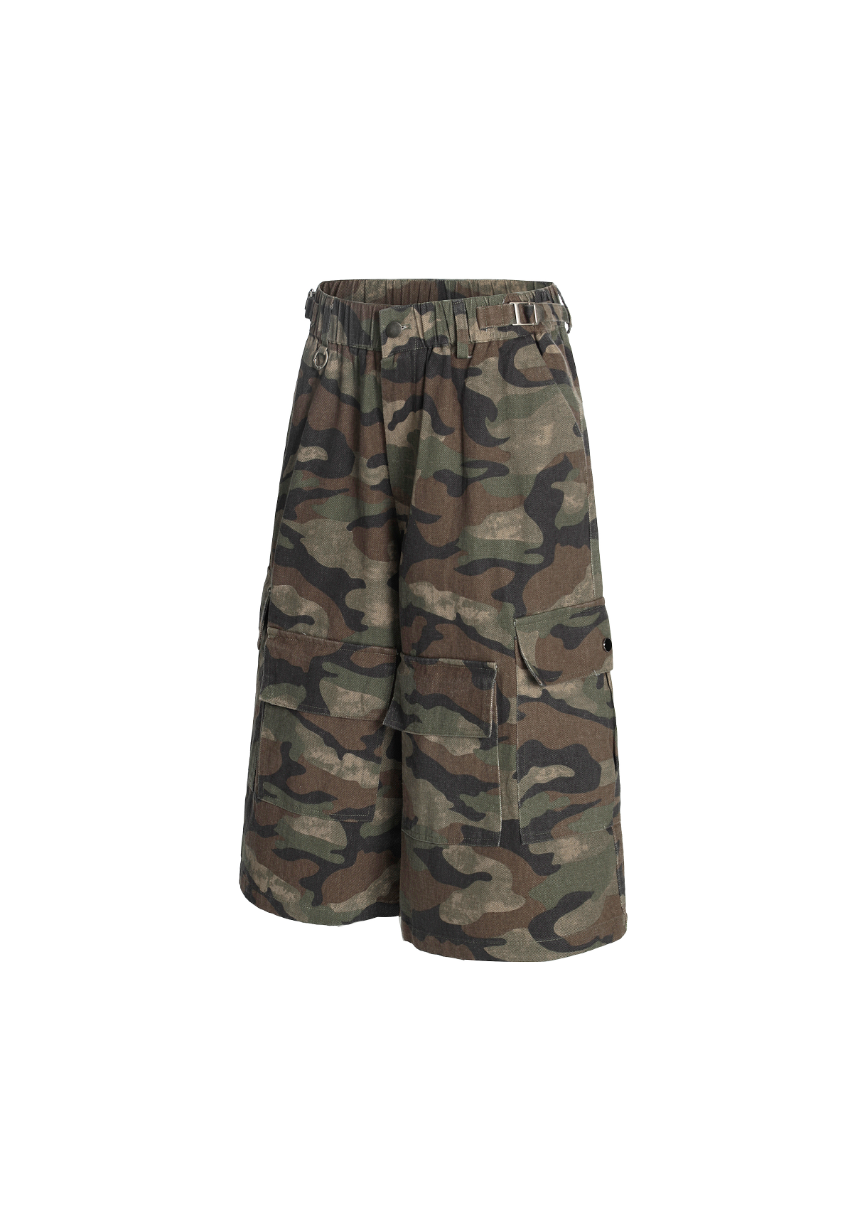 - SIMPLEACTION - 美式復古迷彩七分短褲