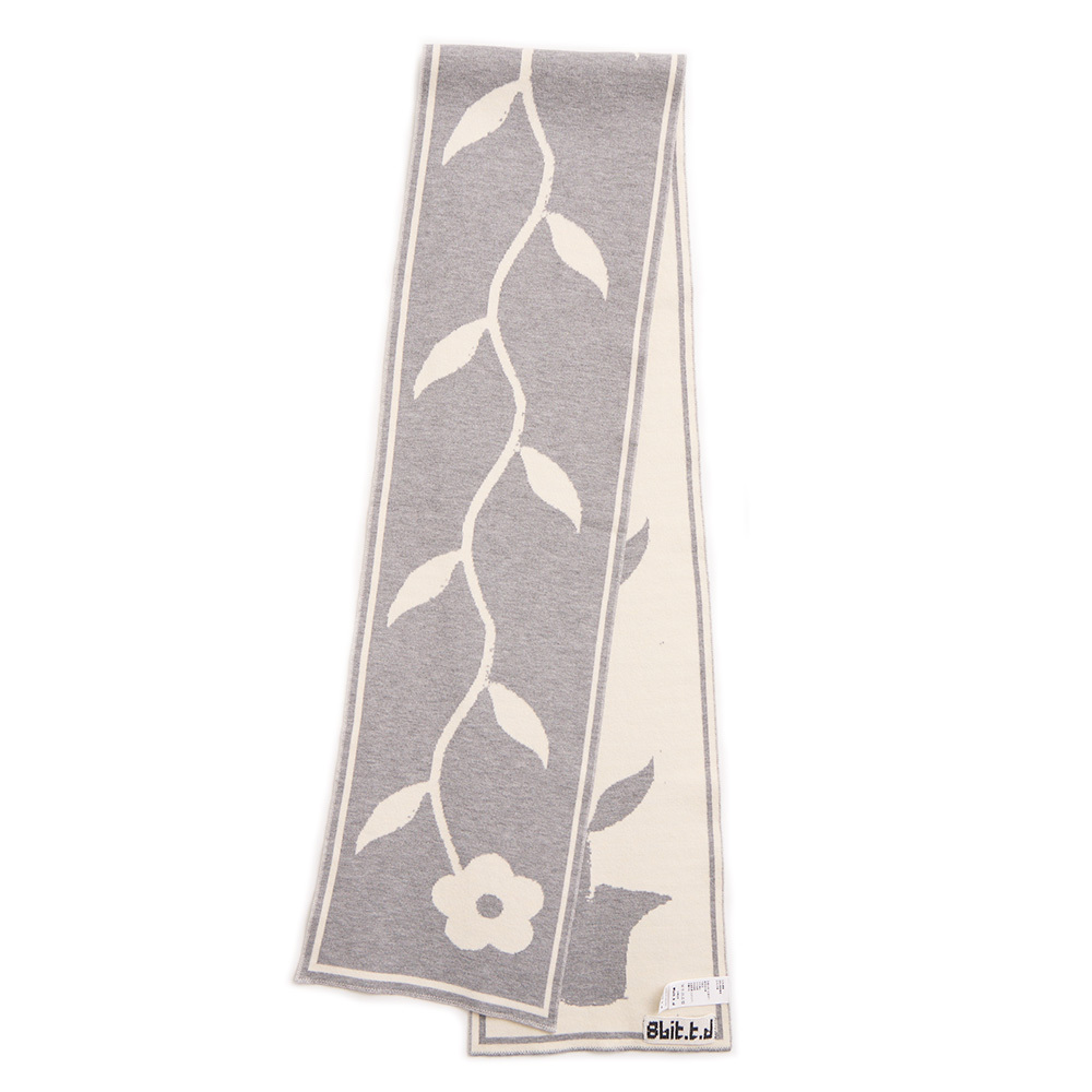 Hai‘an Road Flower Very Tall Scarf- Gray