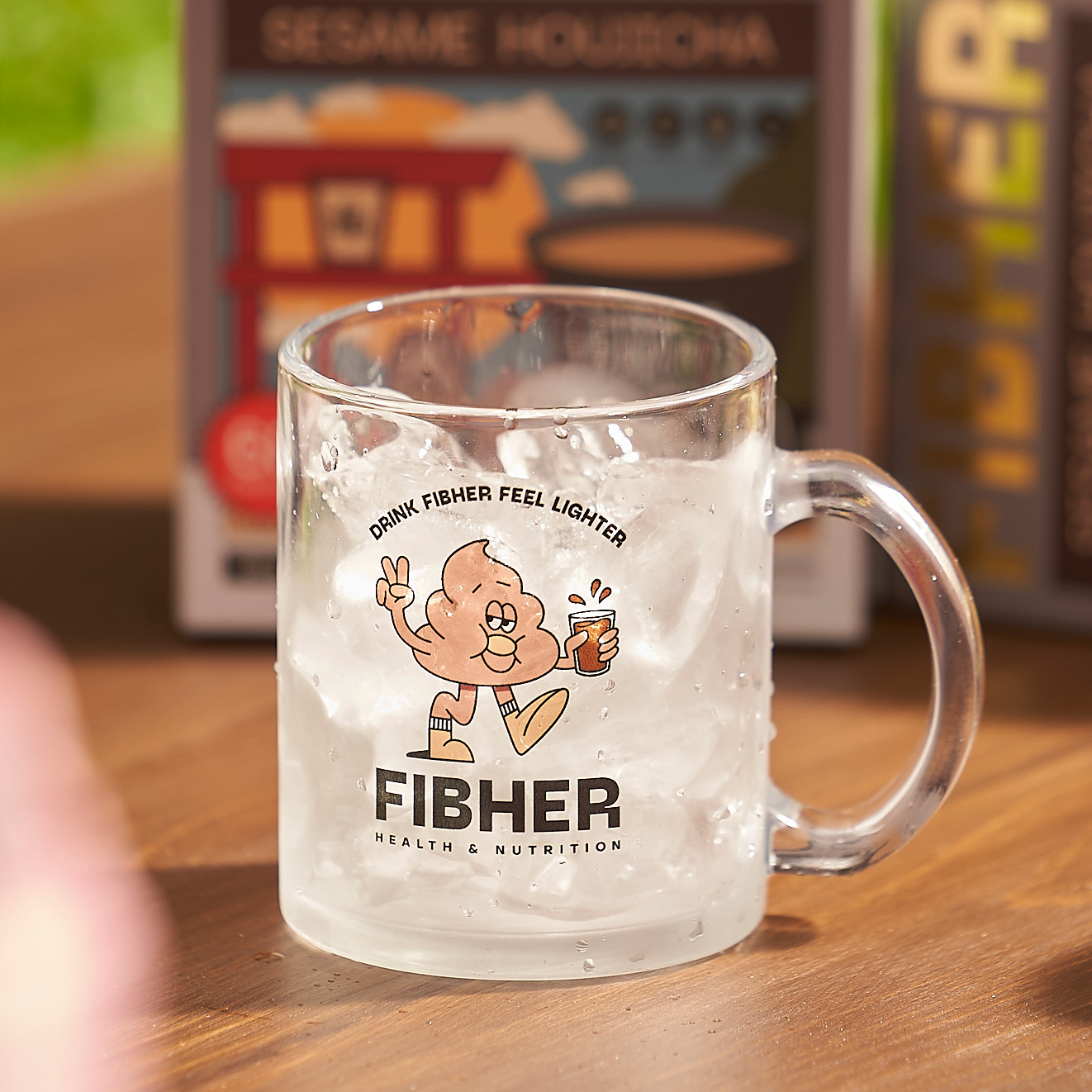 FIBHER 經典大便人玻璃馬克杯 330ml