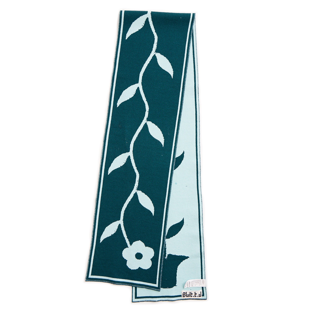 Hai‘an Road Flower Very Tall Scarf- Green