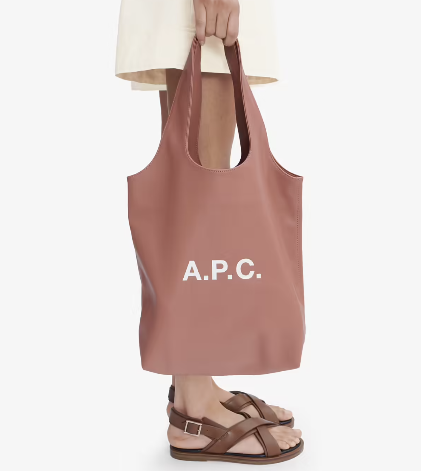 A.P.C. NINON SMALL TOTE BAG | DARK PINK
