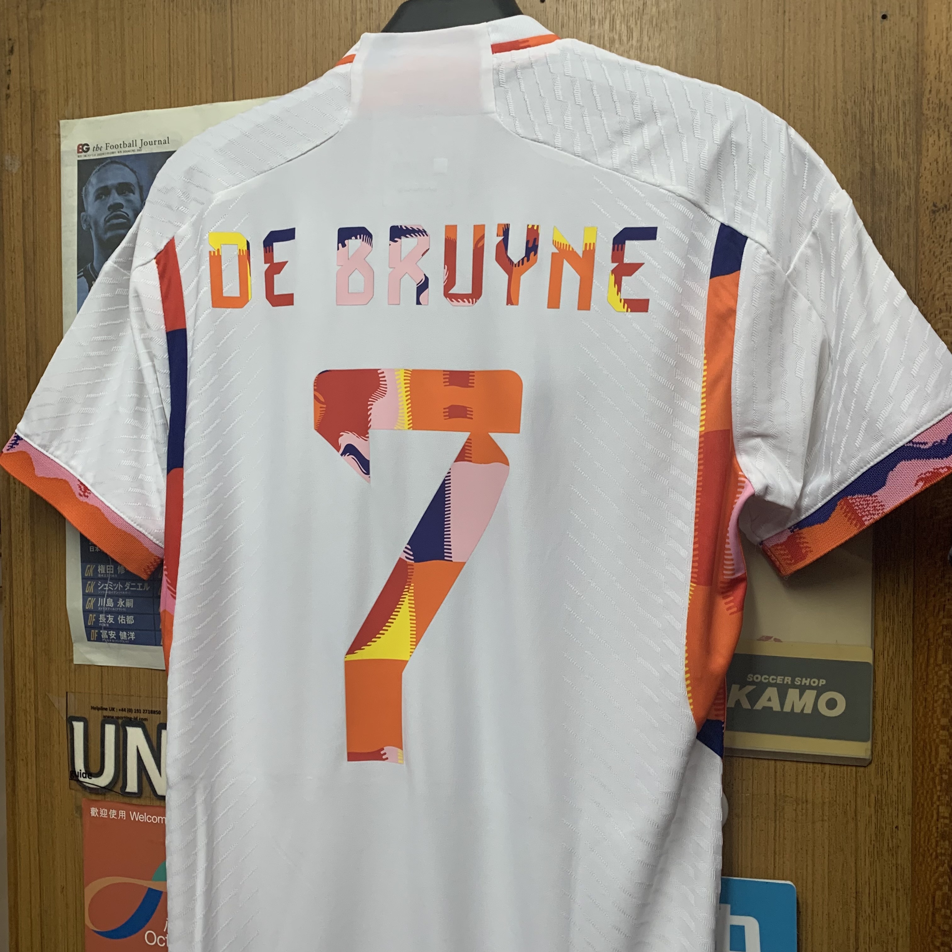 2022 Belgium Authentic Away Shirt with #7 DE BRUYNE Special Nameset