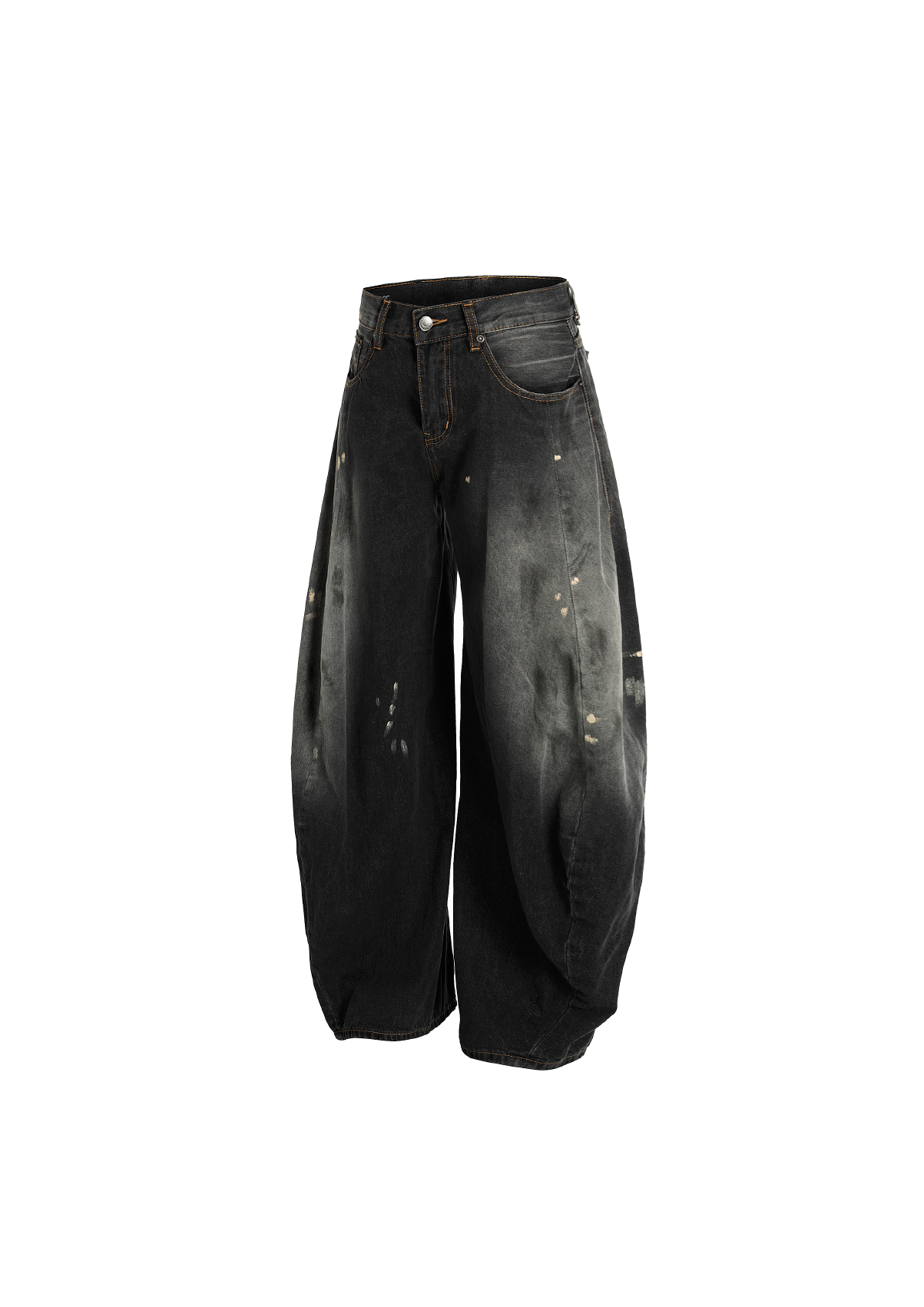 - SIMPLEACTION - 漸變噴墨彎刀牛仔褲